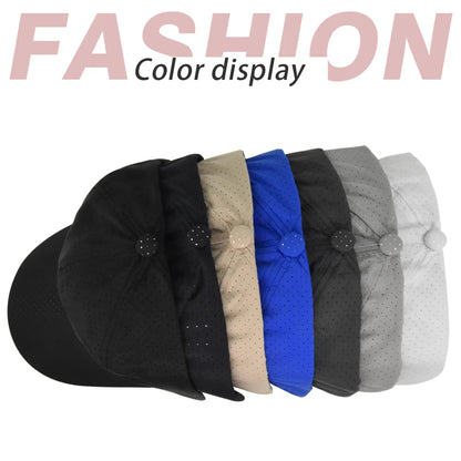 Dry Quickly Sun Cap Woman Outdoors Casual Sport Hat Men Big Size Baseball Cap 55-60cm Adjustable Sun Visor Cap Peaked Cap