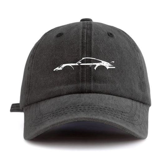 1pc 911 Print Washed Baseball Cap for Adults,  Minimalist Retro Style Casual Soft Adjustable Dad Hat, Perfect As Gift