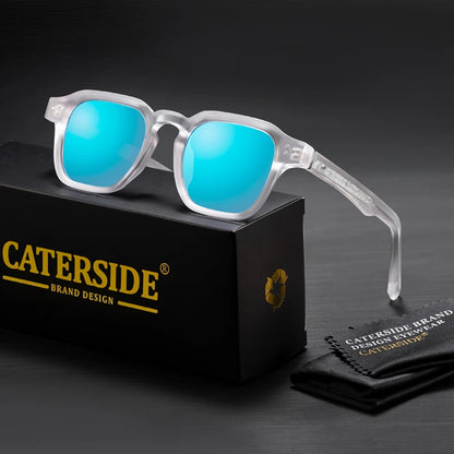 CATERSIDE Classic Square Sunglasses Men Core Insert Temple Luxury Brand Sun Glasses Women Travel Beach Party Festival Gifts