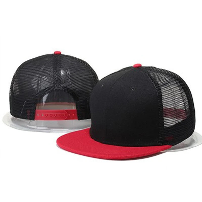 2025 Simple Fashionable New Flat Edge Mesh Hat Outdoor Leisure Sports Sunshade Baseball Hat Daily Commuter Decoration HipHop Hat