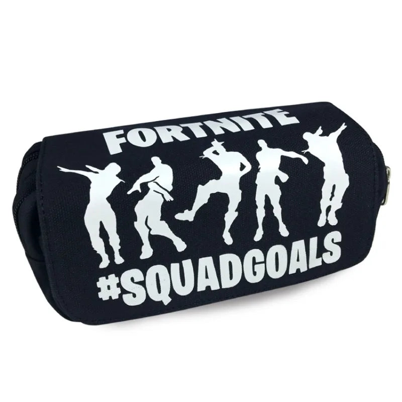 Fortnite Kids Pencil Bag Kawaii Pencil Case Large Capacity Waterproof Handheld Cosplay Pencil Pouch Office Stationary Gift Toy