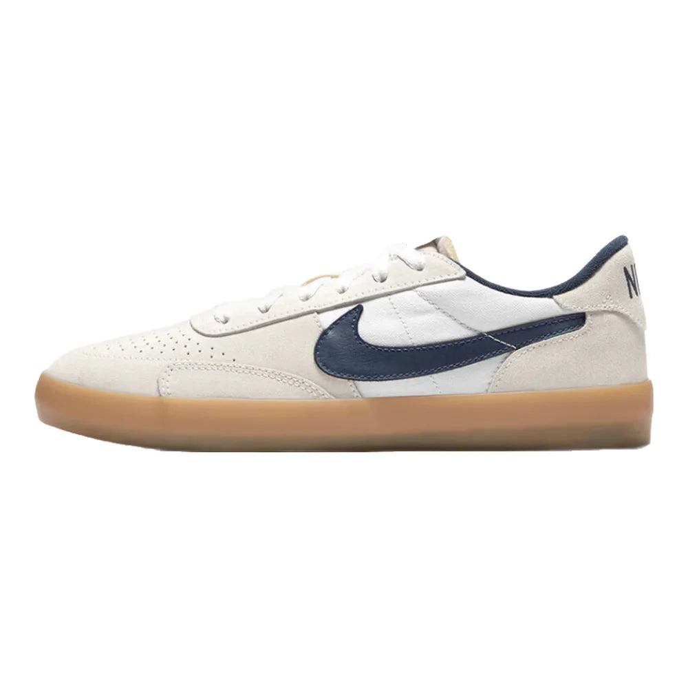 Nike Heritage Vulc SB Comfortable, slip-resistant, durable, lightweight Low-top skate shoes Unisex Off-white and blue CD5010-105