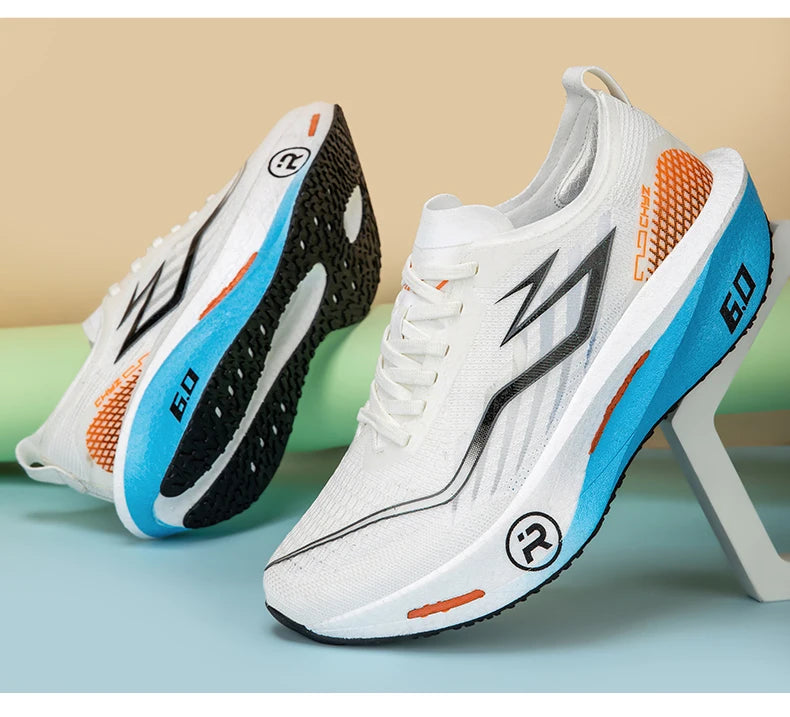 New Sports Shoes for Men & Women, Running Sneakers with Carbon Plate, Male Marathon Racing, Shock-Absorbing Athletics Training Shoes