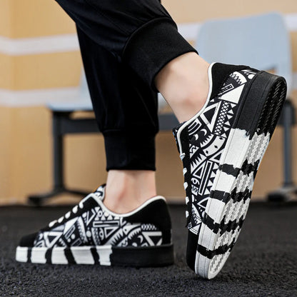 YRZL skateschoenen voor heren, canvas sneakers, casual ademende wandelschoenen, lichtgewicht platte herenschoenen, streetwear trend sportschoenen