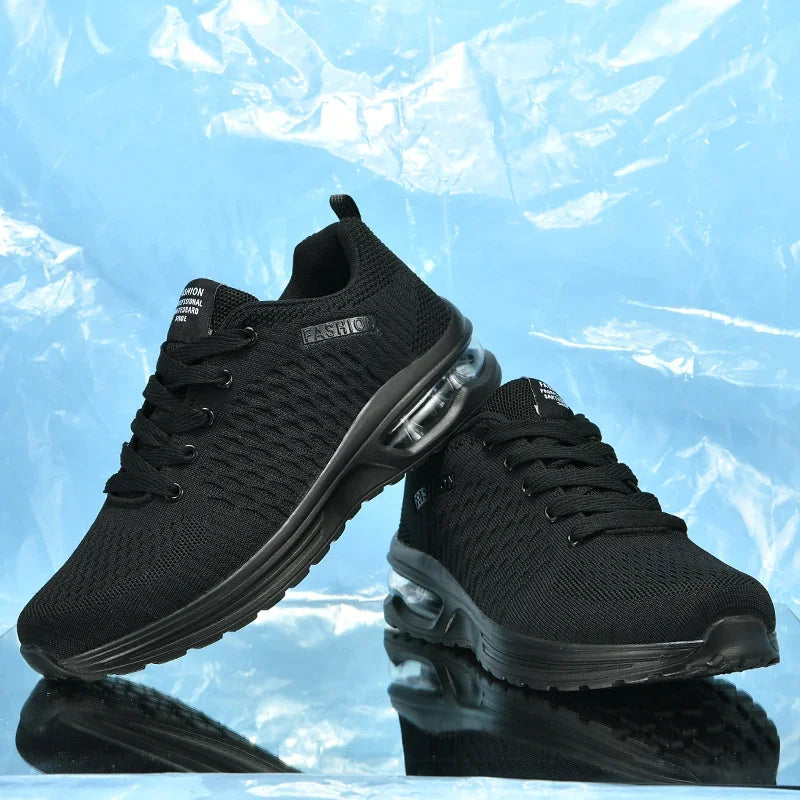 Men's Running Shoes Outdoor Sports Casual Mesh Tennis Shoes, Lace-Up Lightweight Gym Jogging Shoes for Men, 2025 New Male Sneakers