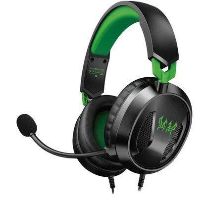 Casque de jeu filaire 360 °   Microphones à haut-parleurs de 40 mm, son surround pour PS5, Xbox Series X S, PC, téléphone portable et tablette, avec commande intégrée.