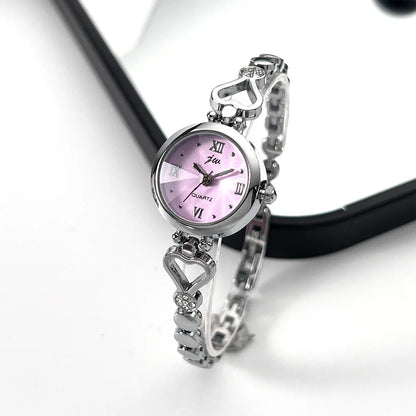 UTHAI CQ398 Fashionable Women watch exquisite heart bracelet waterproof quartz watch light luxury clock gift，watches for woman