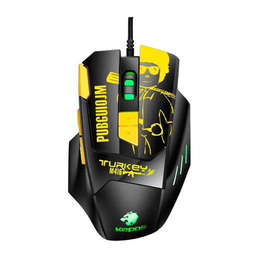 USB Wired Mouse Professional Gaming Mouse 6800DPI Macro Definition D Aggravated Computer Mouse for CF LOL