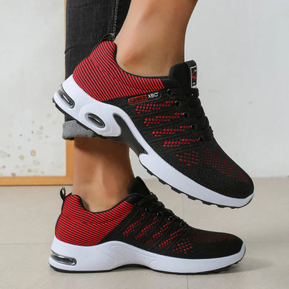 Men’s Casual Sports Shoes, Breathable Mesh Lace-Up Versatile Sports Shoes