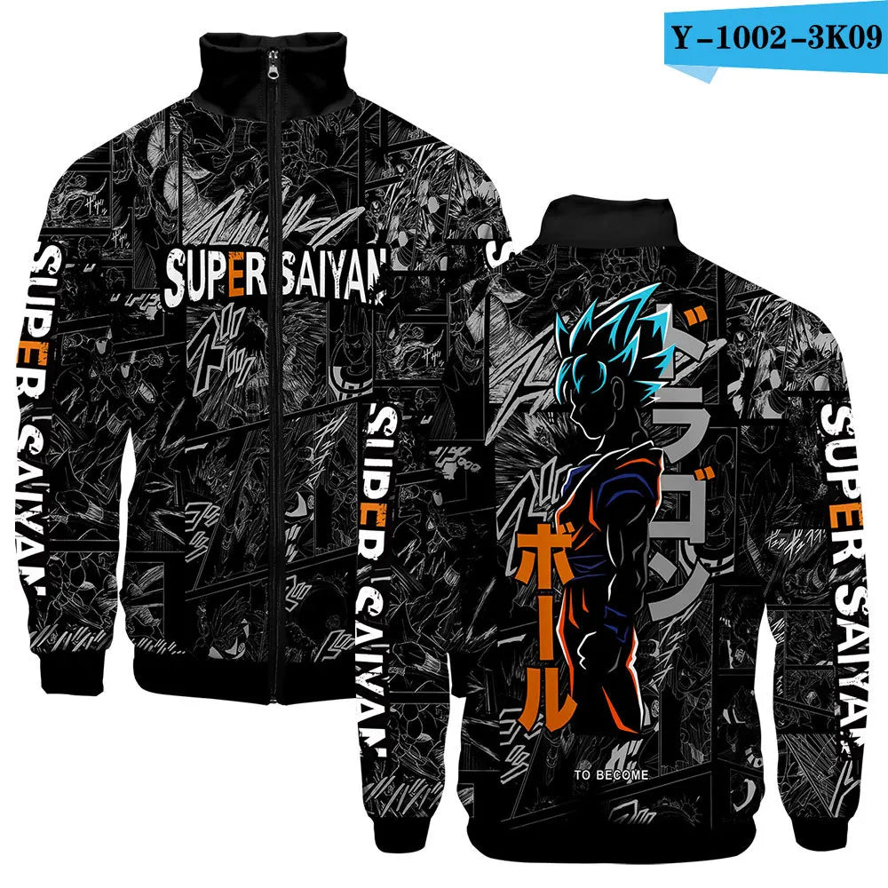 Dragon Ball 3D Print Zipper Hoodie Cool Fashion Men/Women/Kids Long Sleeve Hoodies Sweatshirt Casual Cosplay Jacket Clothes