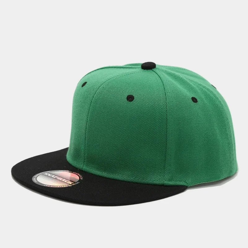Hot Sale Cap Plain Snapback High Quality Adult Hip Hop Baseball Cap Men Women Outdoor Leisure Fashionable color blocked Hat
