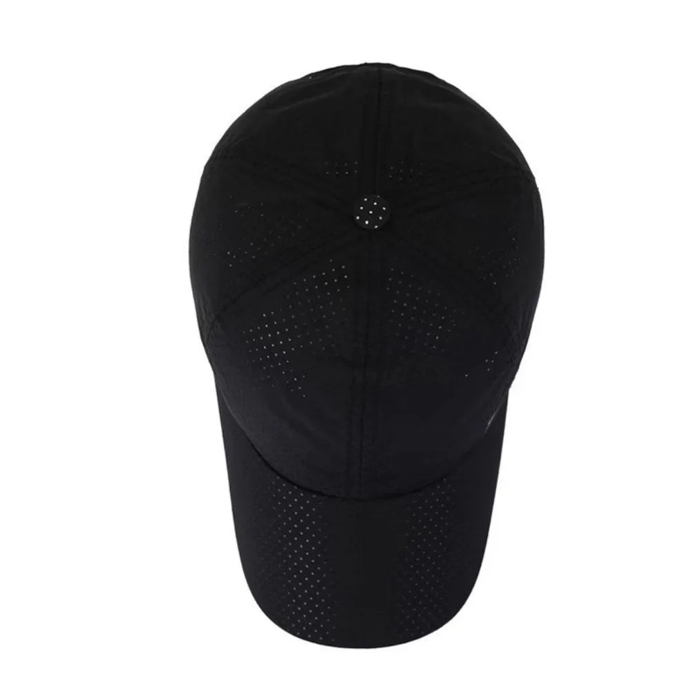 Solid Running Cap Thin Quick Drying Breathable Duck Tongue Outdoor Men's Women Sun Summer Fishing Visor Baseball Cap