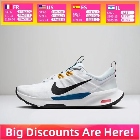Nike Juniper Trail 2: Stylish, Comfortable, Lightweight, Durable Low-Top Running Shoes for Women – White DM0821-104