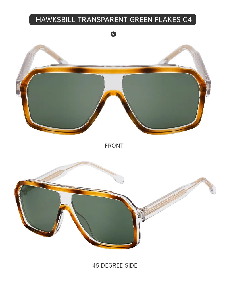 Ochelari de soare clasici, supradimensionați, pătrați, pentru bărbați, de lux, la modă, cu ramă metalică mare, ochelari de protecție, ochelari de soare eleganți pentru doamne