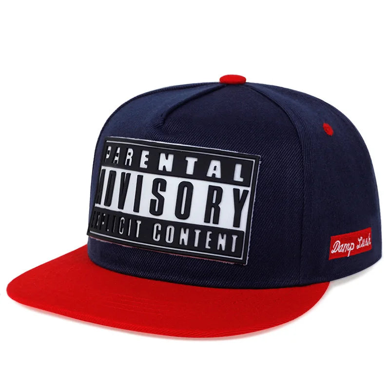 Tide Brand Flat Edge Baseball  Cap Couple ADV Hat Korean Version Trend Offset Printing  Street Hat Sun Protection Letter Hat