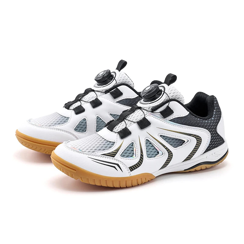 Table Tennis Shoes Couples' Lightweight Sports Badminton Shoes Non-Slip Outdoor Men's Breathable Competition Training Sneakers