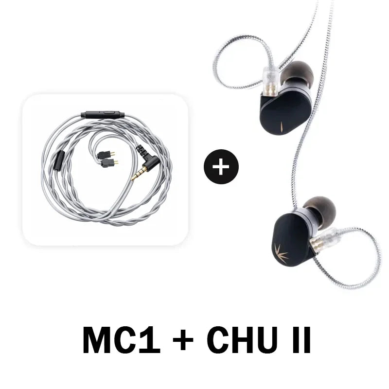 MOONDROP CHU II CHUII DSP Dynamic Driver In-Ear Earphone IEMs HiFi Music Earbuds with 0.78mm Interchangeable Cable Wired Headset