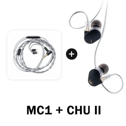 MOONDROP CHU II CHUII DSP Dynamic Driver In-Ear Earphone IEMs HiFi Music Earbuds with 0.78mm Interchangeable Cable Wired Headset