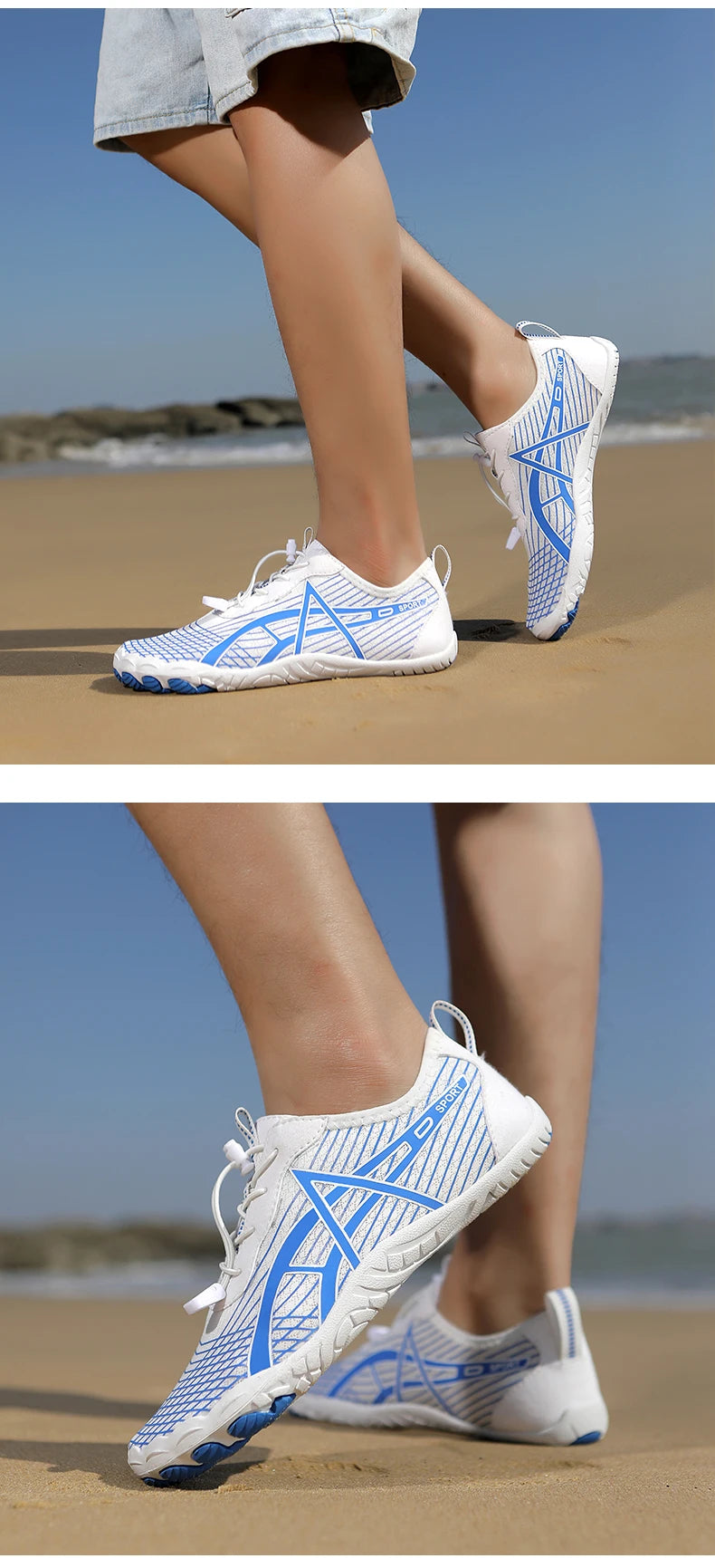 Aqua Shoes Herr Vattenskor Barfota strandskor Unisex Snabbtorkande utomhusskor Träningsskor Gymskor Sneakers Storlek 35–46