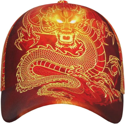 Dragon Snapback Cap Mens Baseball Hats Men Sun Hat Adjustable Cool Trucker hat for Women Men