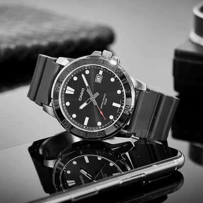 Casio watch for men business fashion resin strap atmospheric waterproof MTP-VD01-1E