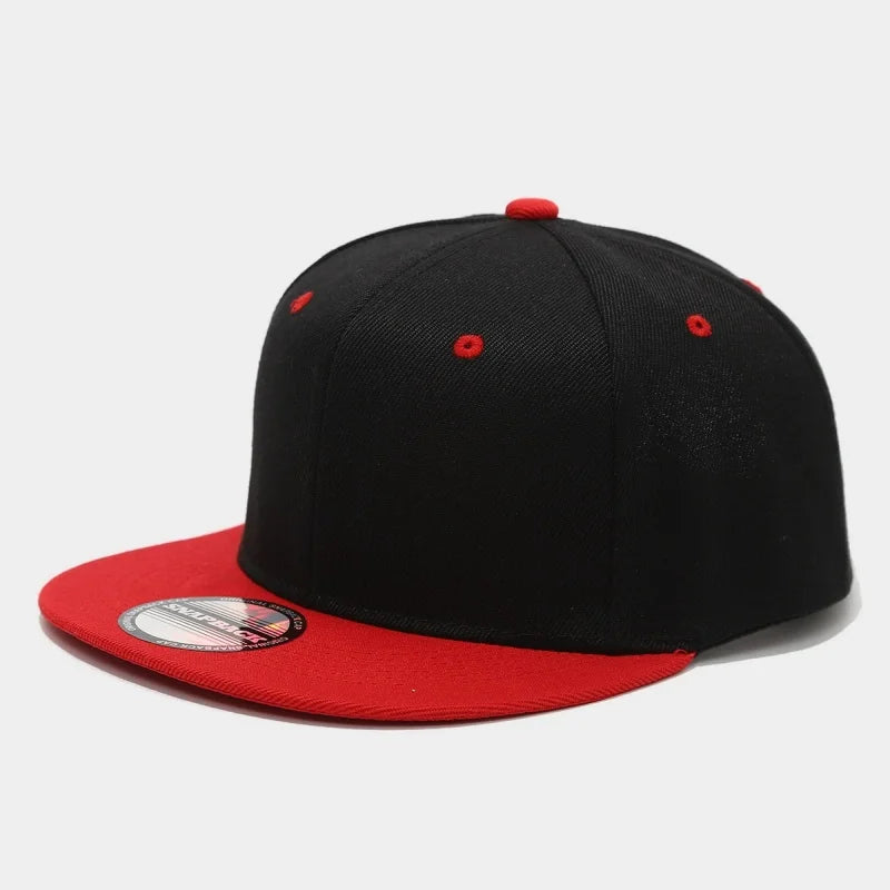 Hot Sale Cap Plain Snapback High Quality Adult Hip Hop Baseball Cap Men Women Outdoor Leisure Fashionable color blocked Hat