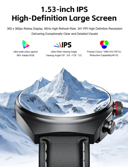 2026 New Smart Watch 2 in 1 With Earphone Smartwatch Bluetooth Call Men Watch Track Heart Rate Monitor Play Music SmartWatch