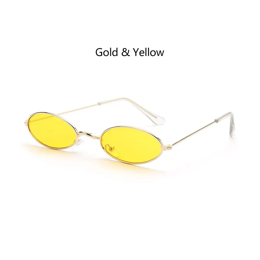 Ochelari de soare ovali pentru femei, ochelari de conducere, ochelari de soare rotunzi, aurii, mici, retro, vintage, sexy, rame de ochelari de soare, accesorii pentru ciclism
