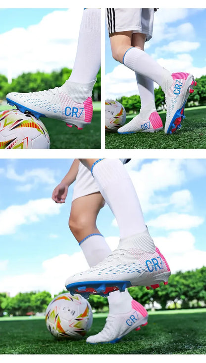 TF Long Stud Training Football Cleats Wear Resistant Breathable Firm Ground Outdoor Match Training Sports Footwear