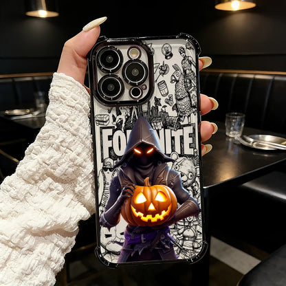 Suosittu FortniteS-peliteemainen pinnoitettu puhelinkuori iPhone 17 17e 16e 16 15 14 13 12 11 Pro Max X XR XSMax 7 8 Mini Air Plus -malleille, iskunkestävä