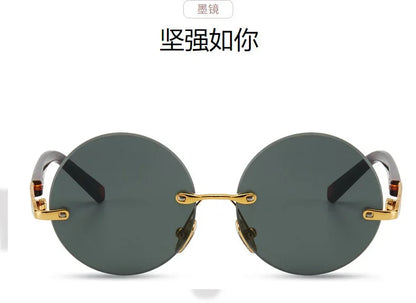 Ochelari de soare din rășină pentru bărbați, fără ramă, cu protecție UV400, ochelari de protecție stilată, ochelari de soare decorativi de vară
