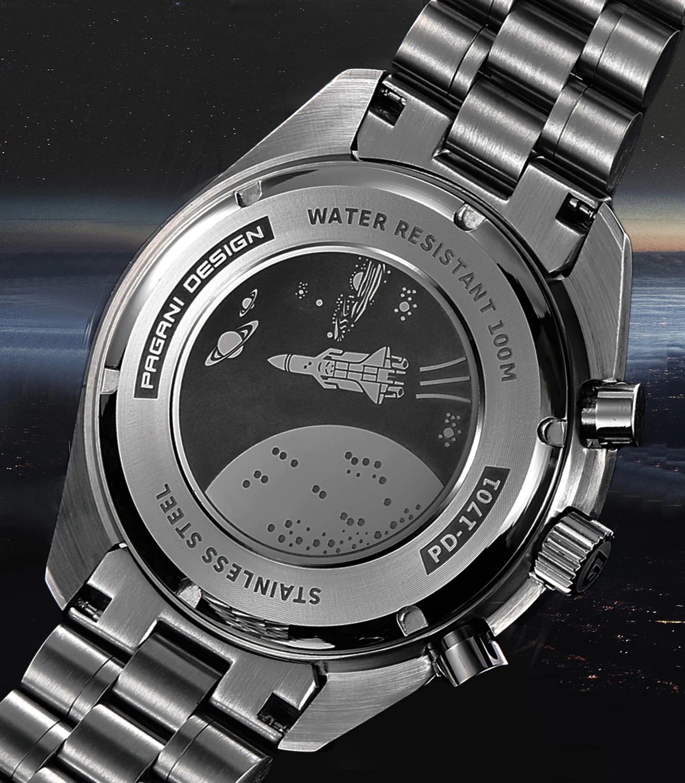 PAGANI DESIGN PD1701 Tribute to CK2998 Moon Watch Retro Quartz Watch For Men AR Sapphire crystal Sport Chronograph Man 2026 New