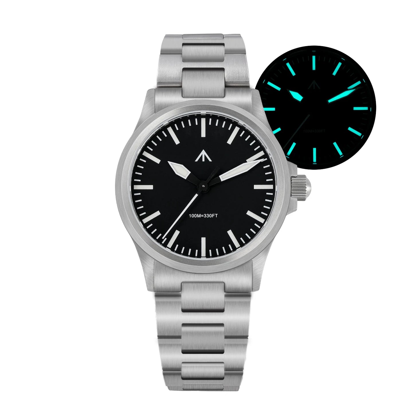 MILITADO ML18 36mm  Watch VH31 Sweep second Quartz Movement 316L Steel Sapphire BGW9 Lume 100M Waterproof Men's Wristwatch
