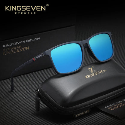 Ochelari de soare dreptunghiulari marca KINGSEVEN pentru bărbați și femei, cu lentile polarizate și protecție anti-UV400, pentru călătorii, activități în aer liber și sport