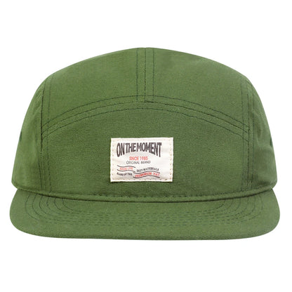 ON THE MOMENT Cotton 5 Panel Baseball Cap Snapback Caps Bone Gorras Hombre Originales Hip Hop Hats For Men Women Adjustable
