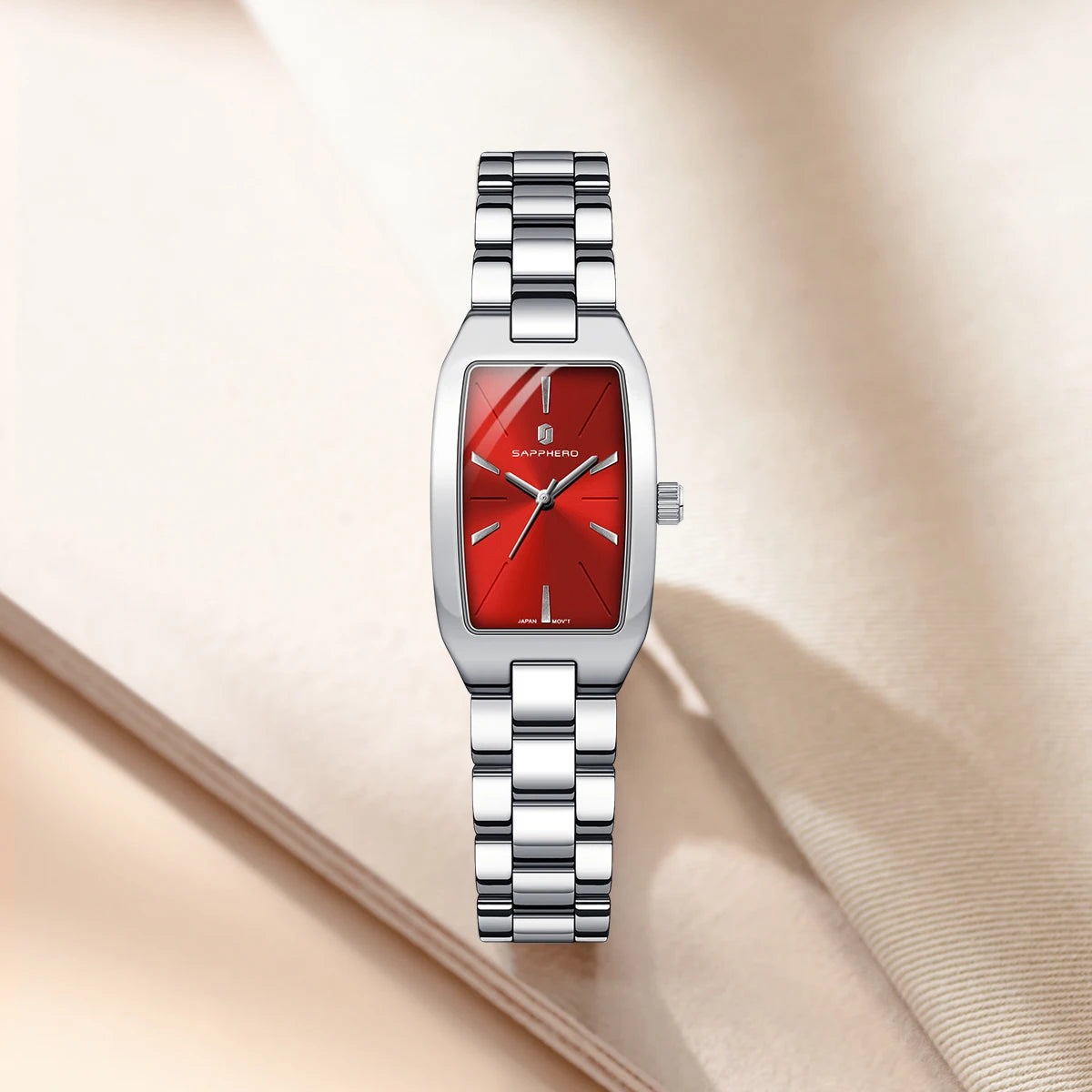 SAPPHEROLuxury Women's Watch Stainless Steel Strap Waterproof Watch Ultra-thin Dial  Fashion Simple Women's Watch Accurate Watch