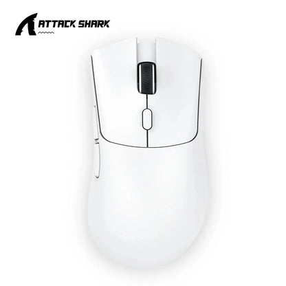 Attack Shark R1 Wireless Mouse for Gaming 1000 Hz PAW3311 Sensor, Rechargeable, Bluetooth Tri-mode, Ergonomic