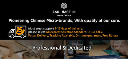 San Martin New Gada Fashion Sport Watch 39mm NH35 Automatic Mechanical Men Watches Dress Waterproof 100m Luminous SN0129