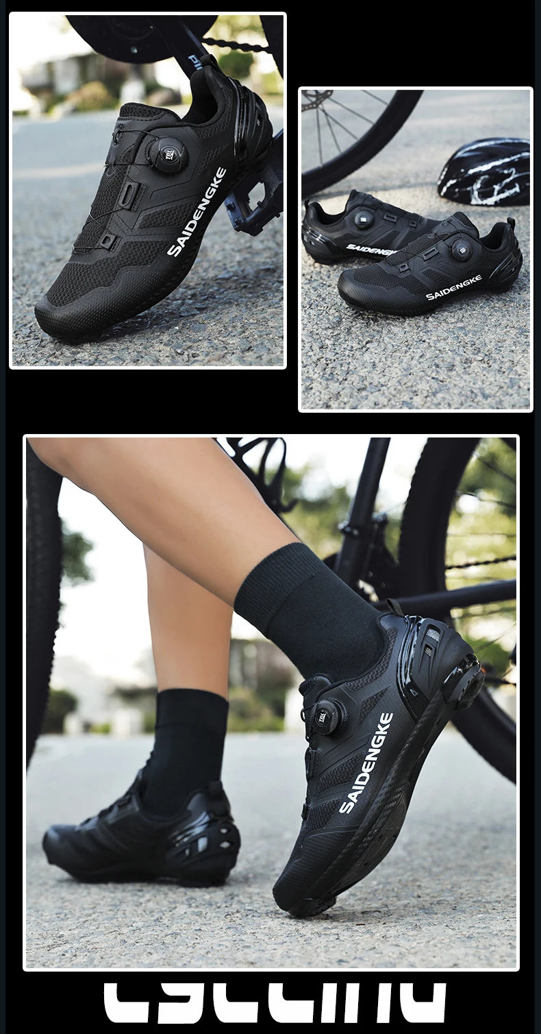 Unisex New Cycling Shoes Professional Lightweight Luxury Original Road Rubber MTB Racing Bicycle Fashion Bike Street Sports