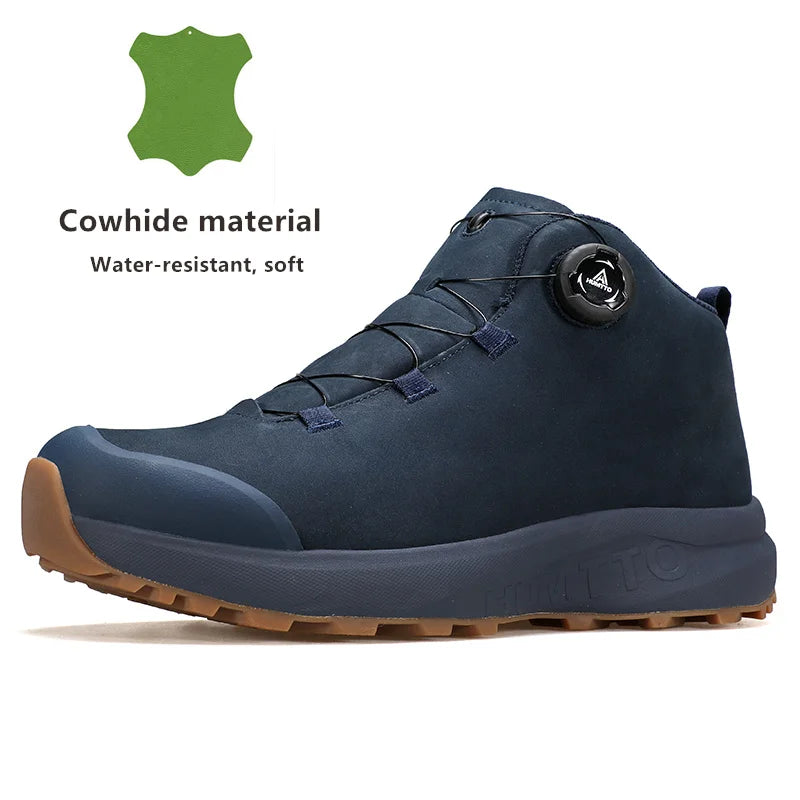 HUMTTO kožne cipele za muškarce, zimske outdoor sportske cipele za kampiranje, prozračne trekking čizme, muške neklizajuće planinarske tenisice