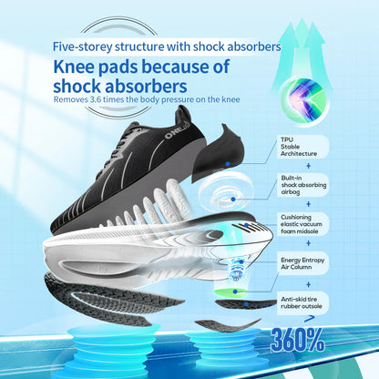 Zapatillas de running ONEMIX con nueva amortiguación para hombre, aptas para corredores de peso elevado, deportivas con cordones para mujer, antideslizantes, de exterior, zapatillas atléticas masculinas