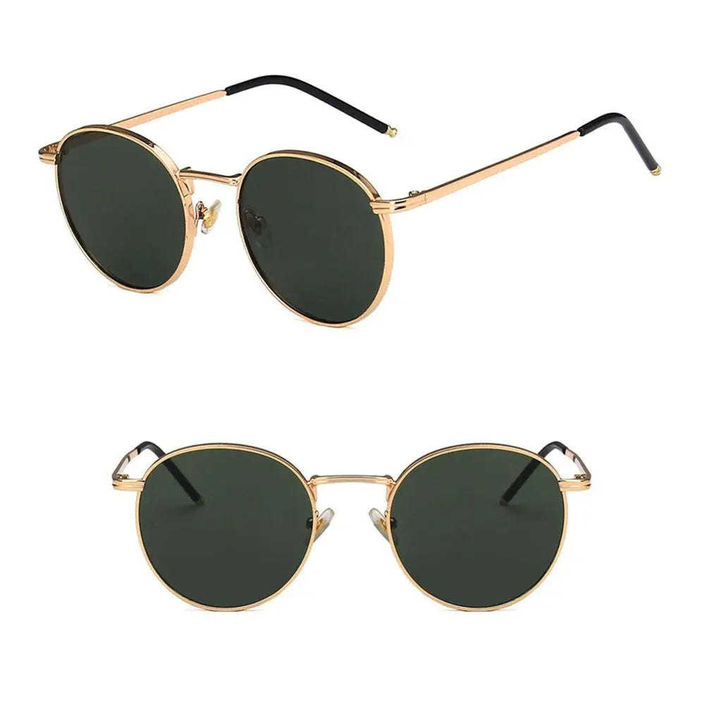Ochelari de soare la modă pentru femei și bărbați, ochelari de soare rotunzi, ochelari pentru femei cu ramă metalică, ochelari de pescuit pentru bărbați, ochelari Hip Hop cu ramă metalică, ochelari de soare UV400