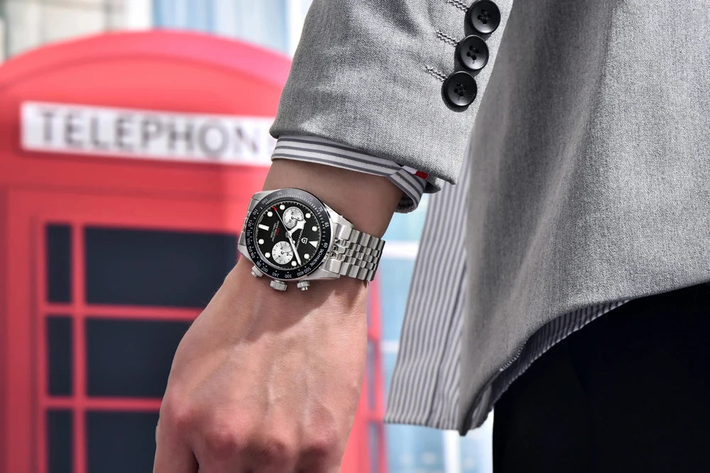 PAGANI DESIGN New Panda Men's Watches Top Luxury Quartz Wristwatches Chronograph Watch Man 2026 Gift AR Sapphire Ceramic Bezel