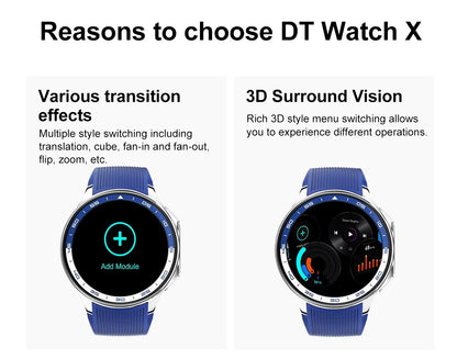 2025 New For OPPO Watch X High-End Business Watch Men 32Gb Memory Video Playback Smart Watch Sports Fitness Waterproof Bracelet
