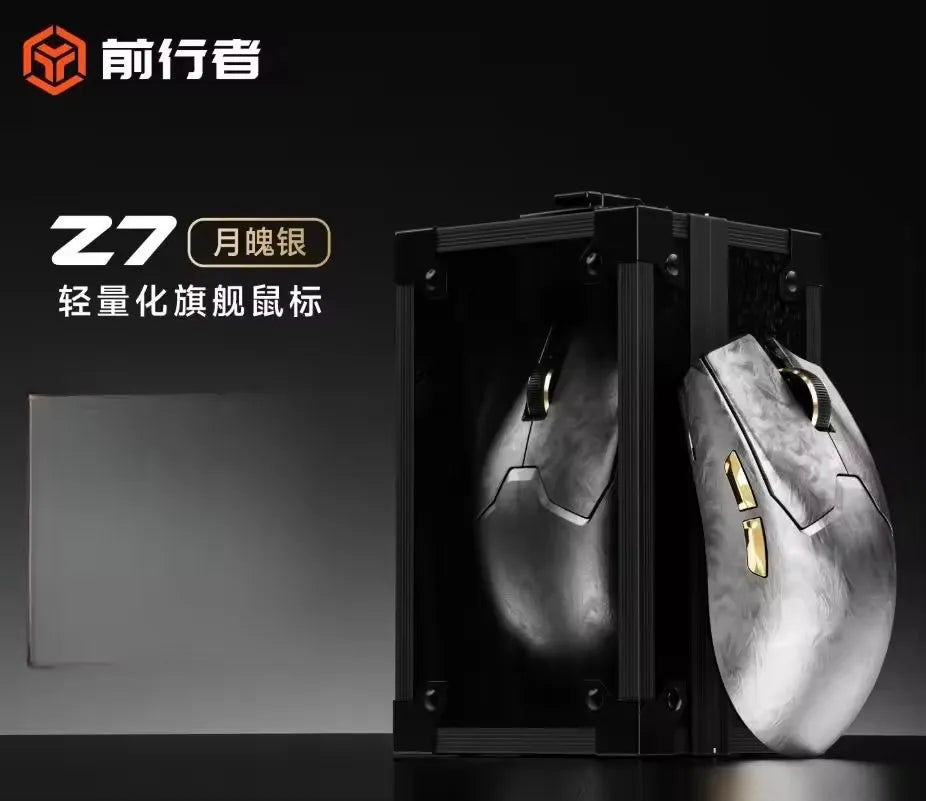 EWEADN Z7 Carbon Fiber Kabellose Maus Paw3950 Dual 8k Leichte mittelgroße ergonomische Esports-Gaming-Maus für FPS PC-Zubehör