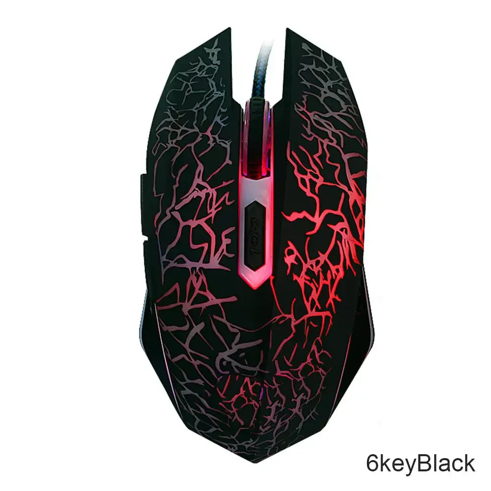 2400 DPI USB Wired Gaming Mouse LED Backlit Professional Gamer Mice Ergonomic Computer Mouse for PC Laptop Macbook