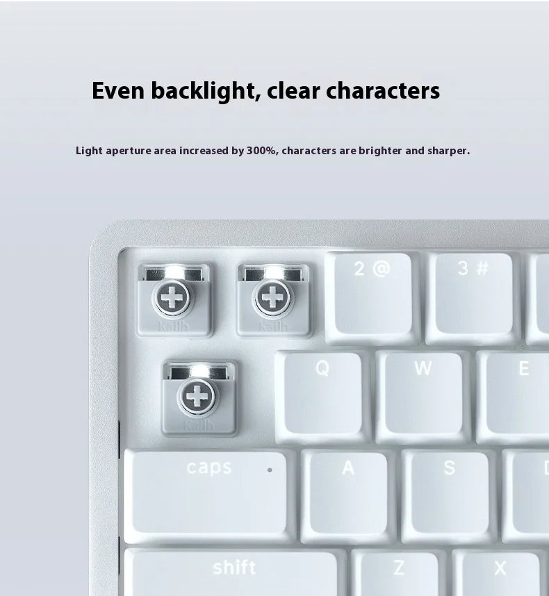 Lofree FLOW2 Mechanische Tastatur fürs Business-Büro, kabellos per Bluetooth und kabelgebunden, leiser und sanfter Klang, kompatibel, geräuscharm, Aluminiumgehäuse