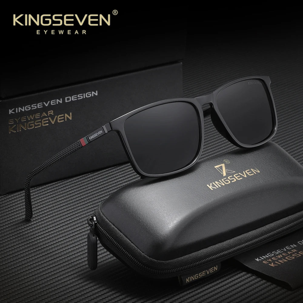 Ochelari de soare dreptunghiulari marca KINGSEVEN pentru bărbați și femei, cu lentile polarizate și protecție anti-UV400, pentru călătorii, activități în aer liber și sport