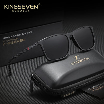 Ochelari de soare dreptunghiulari marca KINGSEVEN pentru bărbați și femei, cu lentile polarizate și protecție anti-UV400, pentru călătorii, activități în aer liber și sport