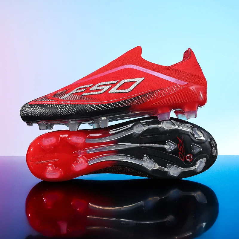 New Men Football Boots Futsal Outdoor Sneakers Match Grass Non-Slip High-quality Soccer Shoes Cleats Hot-selling High-top Light